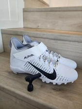 NEW Nike Alpha Menace Pro 2 D White Wolf Grey Size 11.5 Cleats