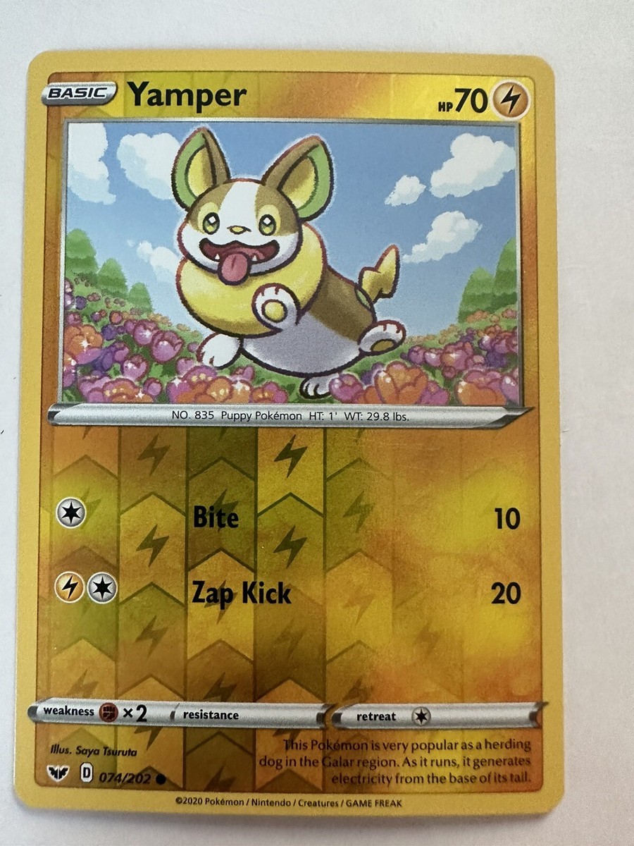 LP Pokemon Yamper - 074/202 - Common - Reverse Holo Lightly Played