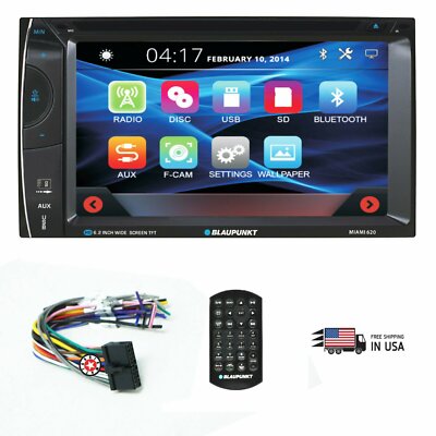 BLAUPUNKT Miami 620 CAR AUDIO DOUBLE DIN 6.2'' TOUCHSCREEN DVD MP3 BLUETOOTH