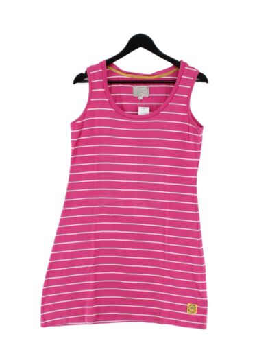 Tom Joule Women's Midi Dress UK 14 Pink 100% Cott… - image 1