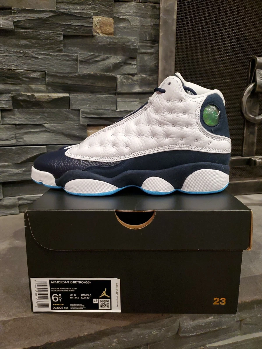 Nike Jordan 13 Obsidian Powder Blue UNC Size GS Grade School 6.5Y DEADSTOCK  | eBay
