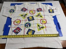 VTG Looney Tunes 1994 All Over AOP Single Stitch Shirt Mens Large Two Sided