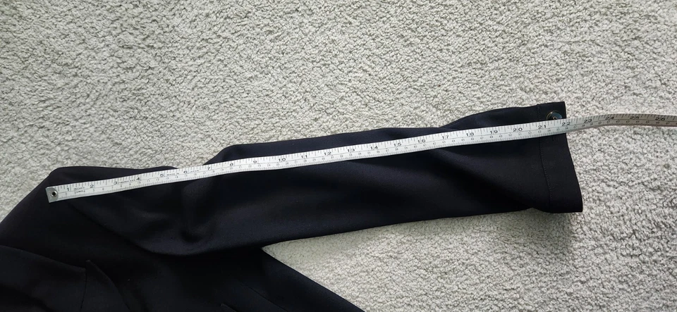 SONIA RYKIEL Black Women's Long Blazer Skirt Suite Sz 40 Made in FRANCE - Image 4 of 4