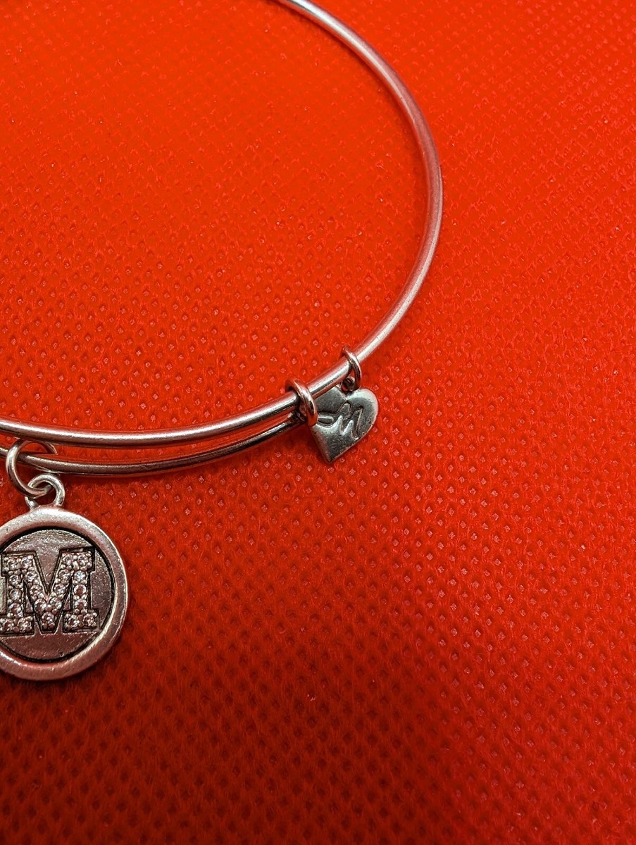 RL Sterling Silver 925 Expandable Bangle Bracelet w/ round