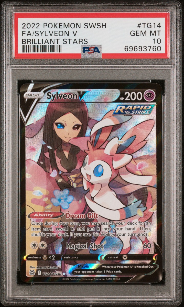 模擬戦開始 リオン PSA10 Pokemon Brilliant Stars Sylveon V TG14/TG30 Trainer Gallery
