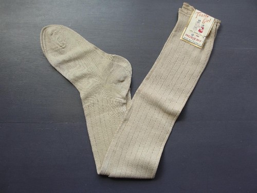 Vintage Girls Stockings "Tootle Girl" NOS with Maker Labels Tags