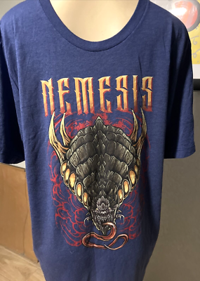 ナンバーTシャツ Nemesis T Shirt Blue Heavy Metal Unbranded Sz L See Detail