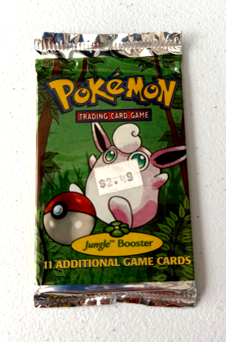 SEALED Original 1999 Pokemon Jungle Booster Pack 20.91G Wigglytuff