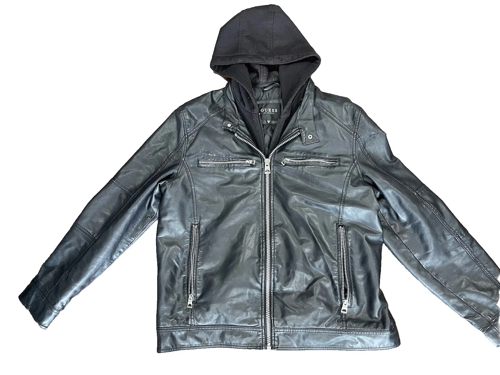 GUESS Motorcycle Jacket Coats for Men