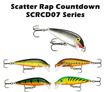 Rapala Scatter Rap CountDown SCRCD07 Series  Bass Pike Sea Trout Steelhead Lures