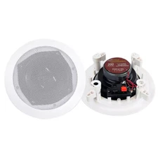 PYLE PRO 6.5' Inch 200W Ceiling/Wall Speaker, 2- Pack (Certified Refurbished)
