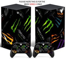 MONSTER Xbox SERIES X Skin Decal Vinyl Console Wrap