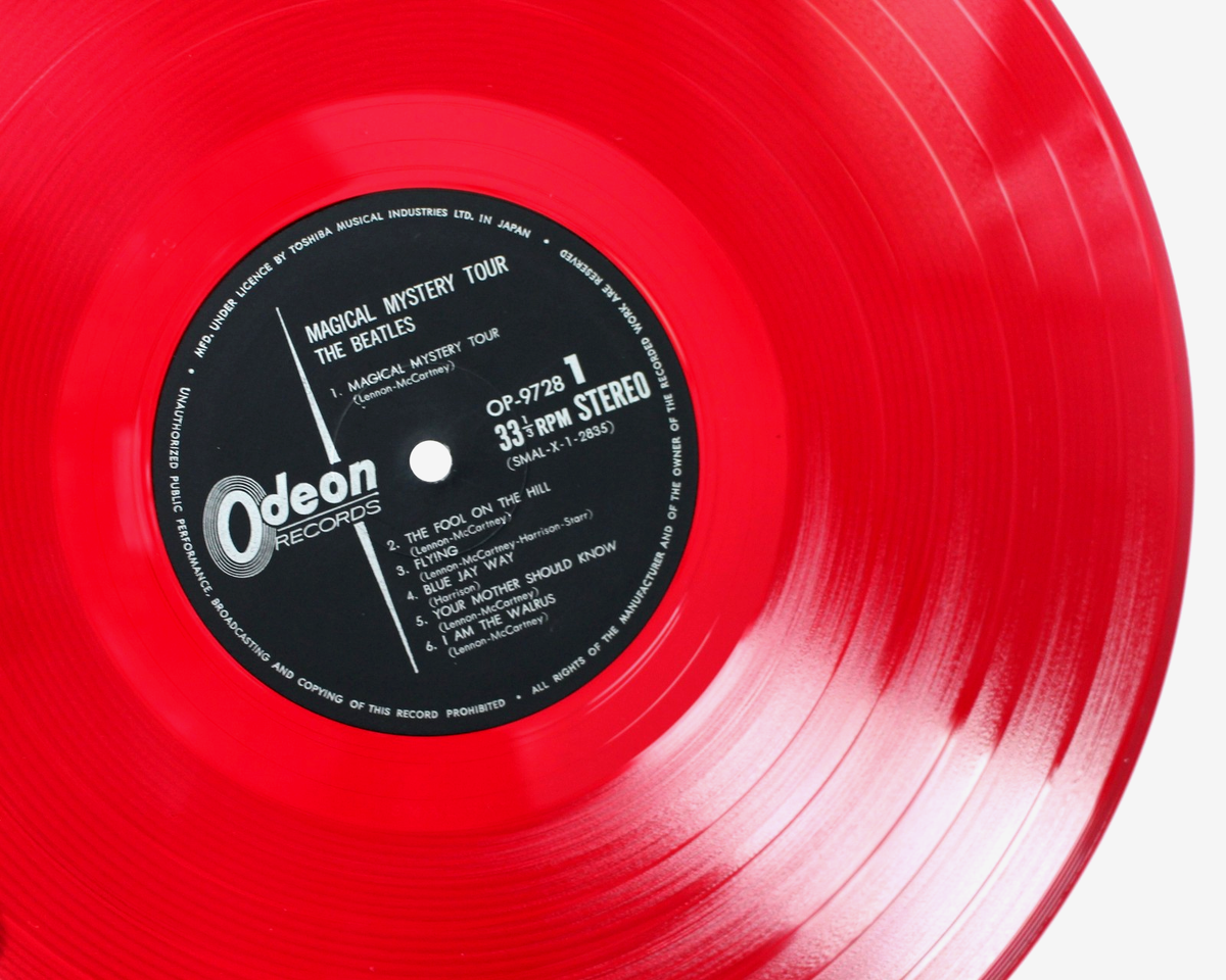 RED VINYL ORIGINAL 1968 THE BEATLES MAGICAL MYSTERY TOUR VINYL LP