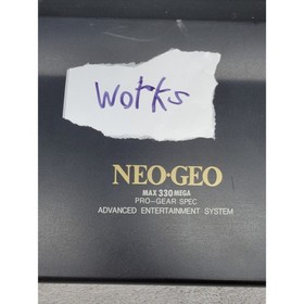 SNK Neo Geo AES Console Black Advanced Entertainment System Model NEO-0 Japan