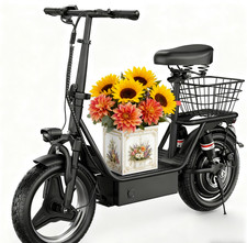 ASKGO Adult Electric Scooter W/ Seat Commuter Foldable 1200W 15Ah Battery 30mph