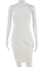 Elizabeth & James Women Bodycon Sheath White Dress Size 4
