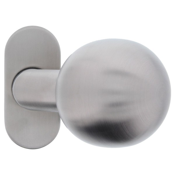 Tonitec TüRknopf Oval GekröPft Fest TüRknauf KnopfdrüCker Edelstahl-image