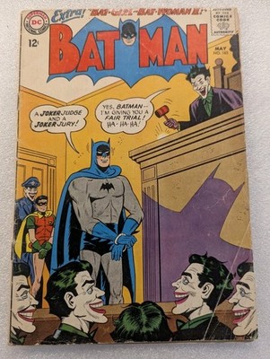 BATMAN #163 (1964) **JOKER Key! Bright/Colorful!** (VG)  BATGIRL BATWOMAN
