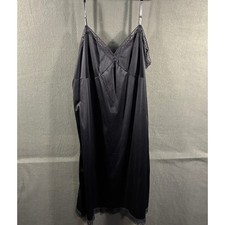 y2k vanity fair babydoll slip dress 42 medium black lace fairy grunge whimsigoth