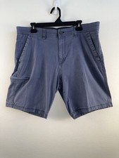 Weatherproof Vintage Mens Cargo Shorts 38W Forged Iron Gray Stretch Cotton