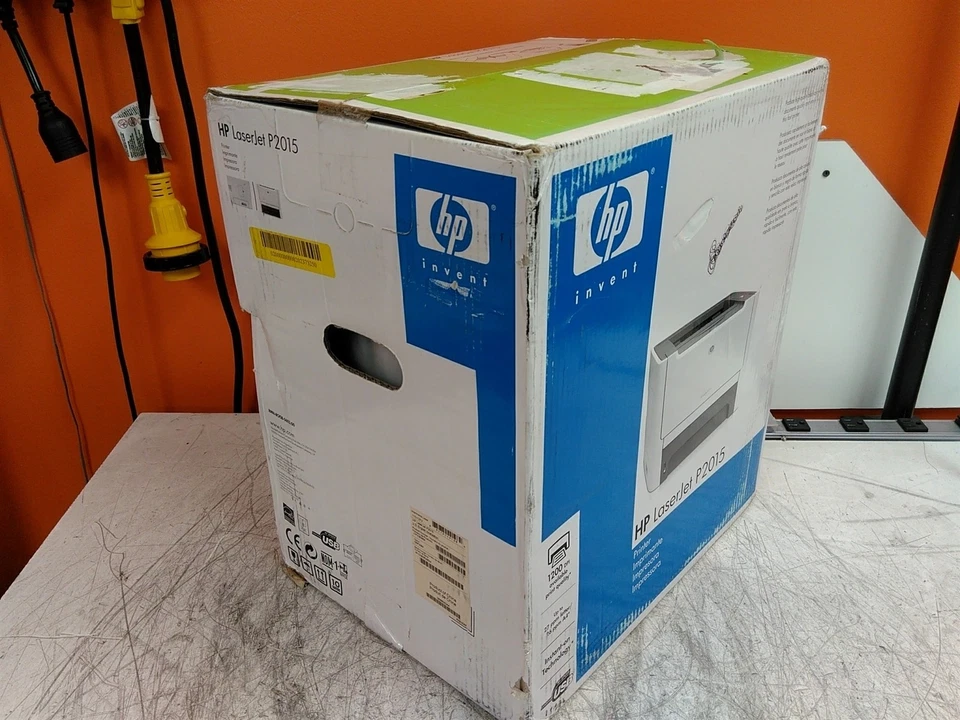 New HP LaserJet P2015 Printer w/ Starter Toner Damaged Box - Image 3 of 4