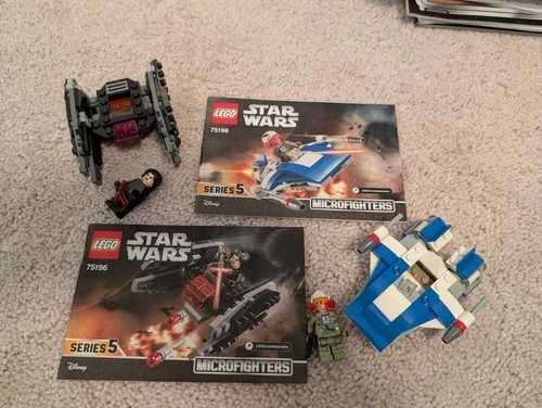 LEGO Star Wars: A-Wing vs. TIE Silencer Microfighters 75196 Kylo Ren Used Set