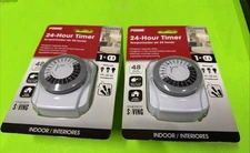 Prime Indoor 24- Hour Timer #0148297 New In Package Lot Bundle Of 2 Timers