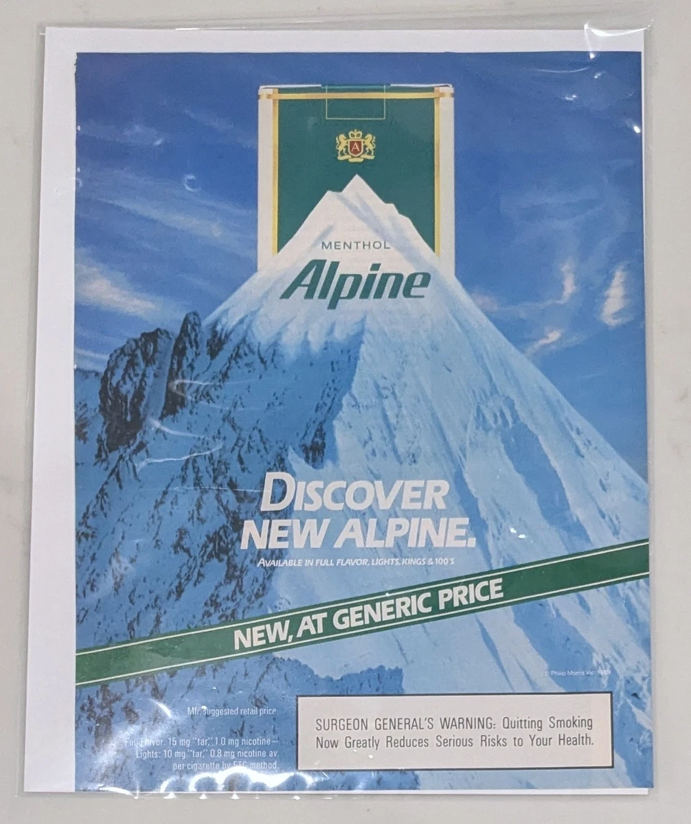 Alpine Collectible Tobacco Cigarettes for sale