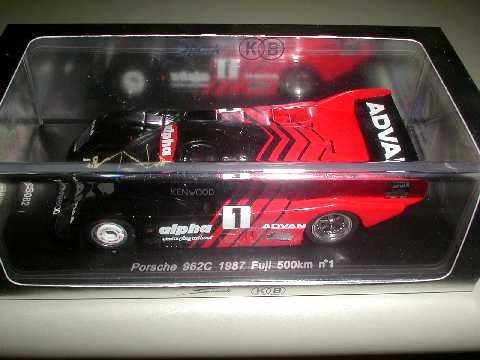 S.M 1/43 Scale ADVAN Porsche 962C No.1 Fuji 500Km 1987 Model Car
