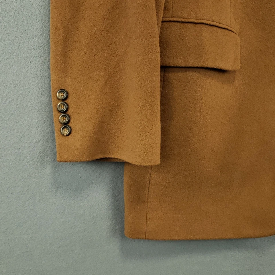 Jos A Bank Cashmere Sport Coat Men's 44L Brown Two Button Single Vented Blazer - Image 4 of 4