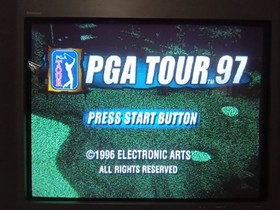 PGA Tour 97 (Sega Saturn, 1996) CIB Complete *TESTED*