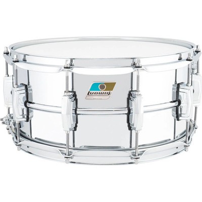 Ludwig Supraphonic 6.5x14 Snare Drum - Blue and Olive Badge