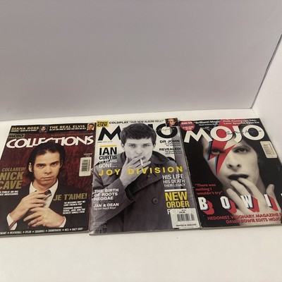 Lot Of 3 MOJO Magazines David Bowie Ian Curtis & Nick Cave Joy Division England