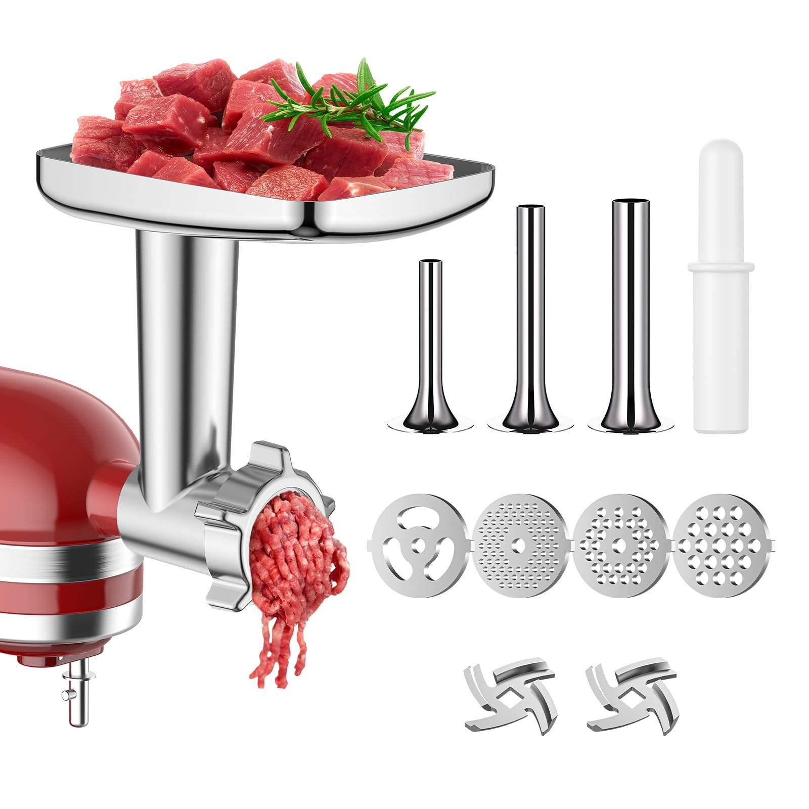 KitchenAid Stand Mixer Meat Grinder Attachment for Fresh Ground Beef and Sausage