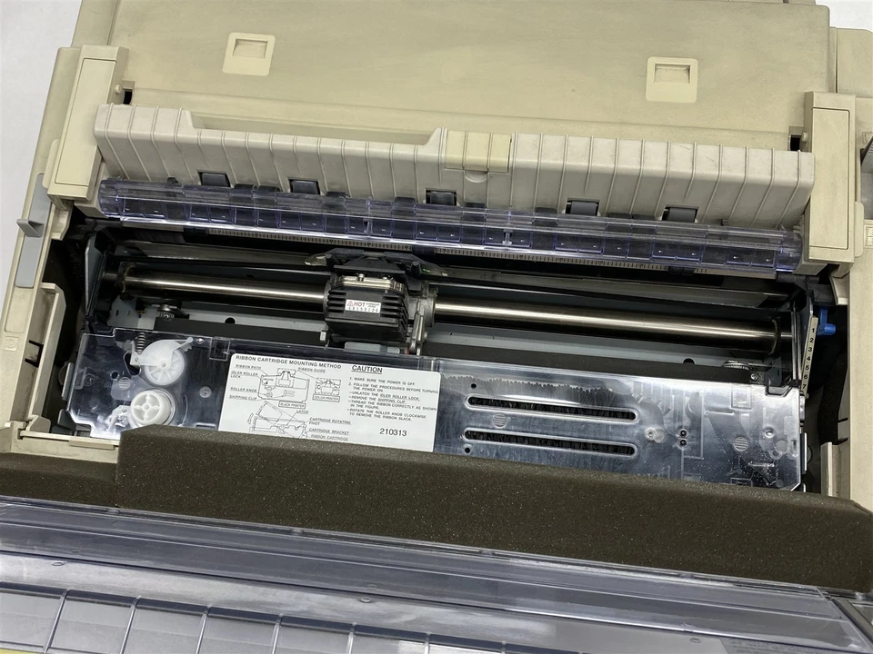 Okidata Pacemark 3410 Dot Matrix Monochrome Printer GE8285A w/ Bottom Feed - Image 4 of 4