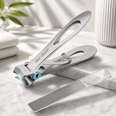 Nail Clippers Ultra Wide Jaw Opening Fingernail and Toenail Clippers Set