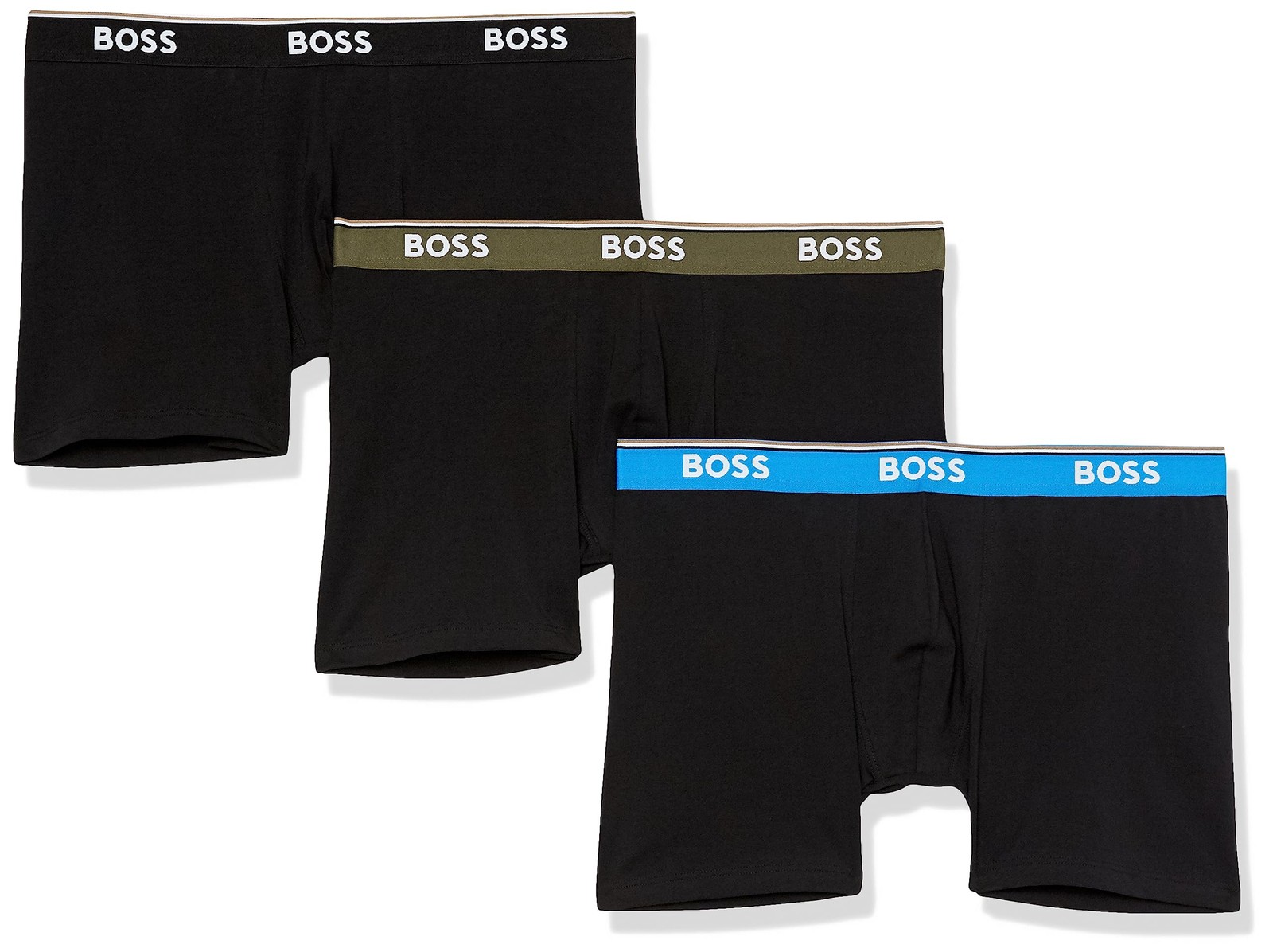 BOSS 3-Pack Multi Color Bold Logo Boxer Briefs S 8090₽