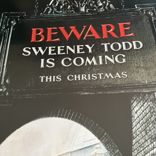 Sweeney Todd (2007) - Póster original de la película teaser de una hoja de doble cara - Imagen 10 de 16
