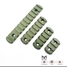 Olive Green Anodized 20mm Picatinny Rail Section Segment Mount for 1913 Rail