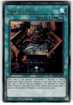 Shien's Dojo - RA04-EN088 - Ultra Rare - 1st Edition - Near Mint - Quarter Centu