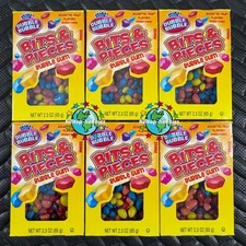 6-PACK/BOX LOT DUBBLE BUBBLE BITS & PIECES AMERICA'S ORIGINAL ASSORTED FRUIT GUM