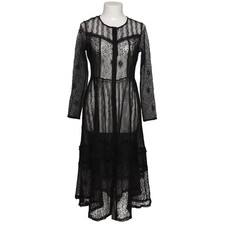 Zara, Strandkleid, Größe: M, Schwarz, Spitze, Damen #D45