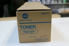 Genuine Konica Minolta TN312Y (8938-702) Yellow Toner Cartridge - NEW SEALED