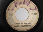 SWAN SILVERTONES~"END OF MY JOURNEY"~Orig. 1972~FUNK~SOUL~GOSPEL~7'' 45rpm~VG+
