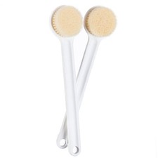 2PC Back Bath Brush Long Handle for Shower, Shower Bath Brush Long Handle, Sc...
