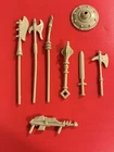 Vintage 1981 Mattel MOTU He Man Castle Grayskull Lot of 8 Weapons Part Sword