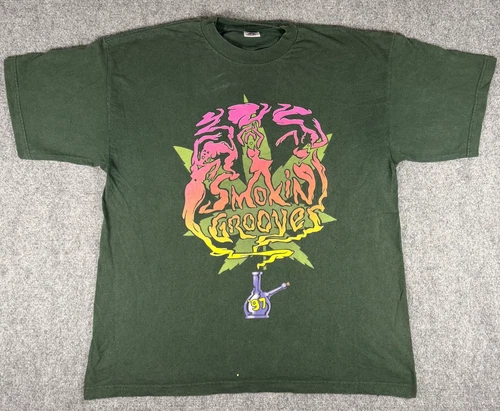 90s Beautiful Smokin Grooves Sz 2XL Green Conce 1990s vintage concert t-shirt, vintage, size XXL, single stitch, B+ condition