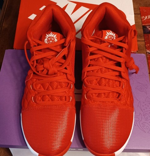 Nike Herren LeBron Witness VIII 8 Basketballschuhe Turnschuhe FB994-600 Gr. 11 Rot - Bild 4 von 8