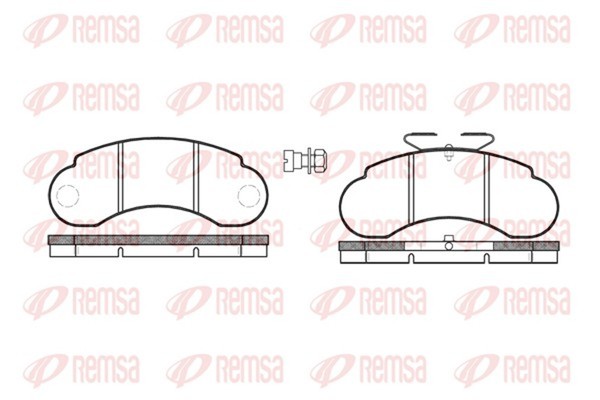 Bremsbelagsatz Scheibenbremse Remsa 0142.20 FüR Mercedes MB Bus W631 631 332 342-image
