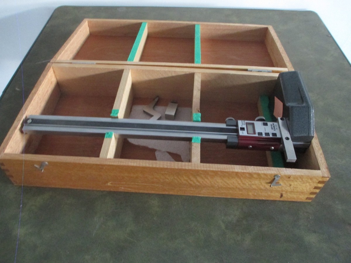 Vintage Kanon 12” Digital Height Gauge EHK-6003 With Wood Case | eBay